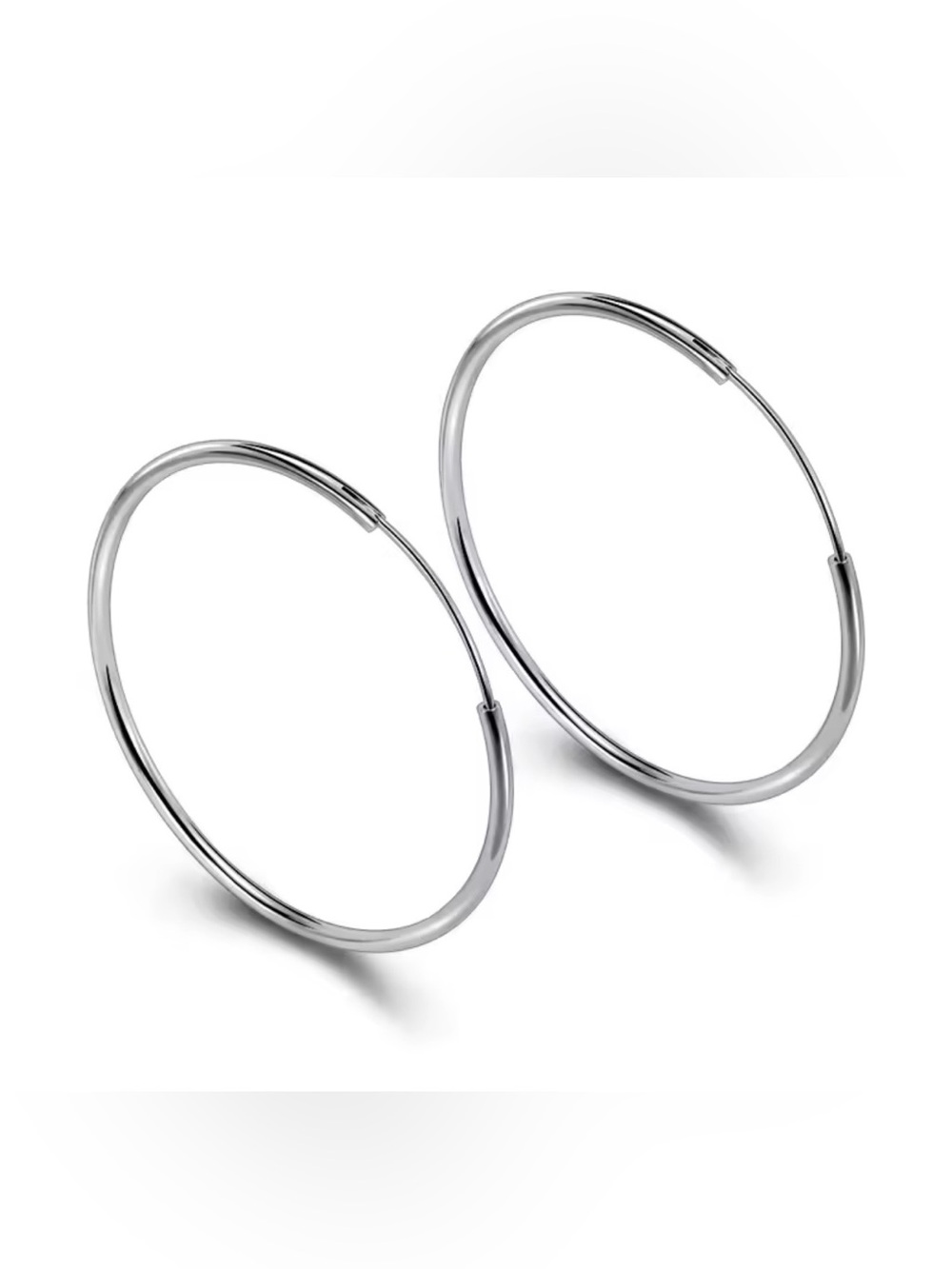 925 Sterling Silver Hoop Earrings - Classic Silver Hoops